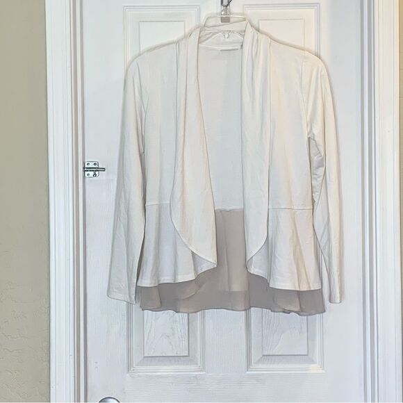 Logo Lounge by Lori Goldstein Open Front Cardigan Size Small - Picture 1 of 10